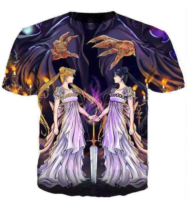 Sailor Moon Hoodies - Pullover Purple 3D Hoodie