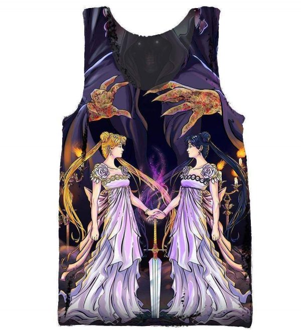 Sailor Moon Hoodies - Pullover Purple 3D Hoodie