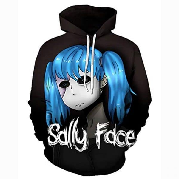 Sally Face Hoodies - 3D Black Fashion Hooded Jumper