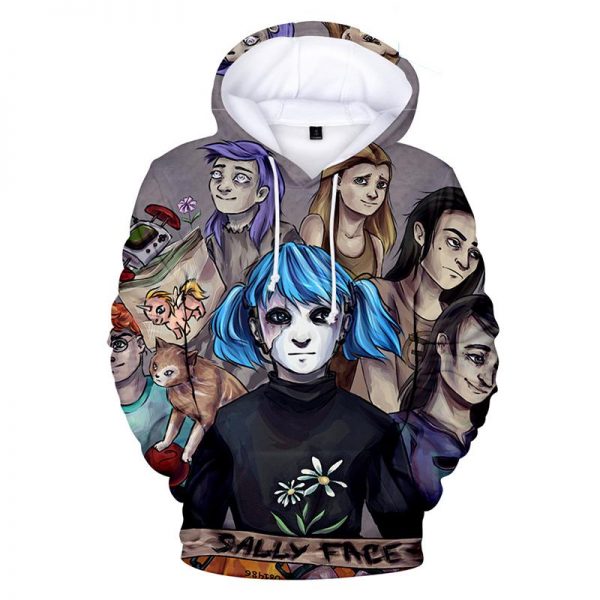 Sally Face Hoodies - Sally Face Game Series Game Character Team Hoodie