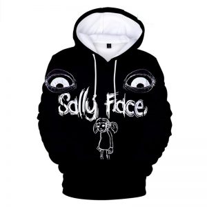 Sally Face Hoodies - Sally Face Game Series Sally Face Poster Black Hoodie