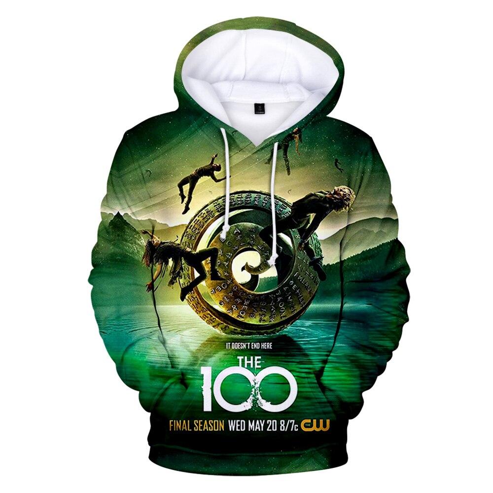 Science Fiction Drama The Hundred 3D Hoodies