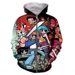 Scott Pilgrim vs the World 3D Printed Long Sleeves Hoodies Sweatshirts Pullovers