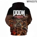 Shooting Game Doom Eternal 3D Print Hoodies Pullover