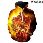 Shooting Game Doom Eternal 3D Print Hoodies Pullover