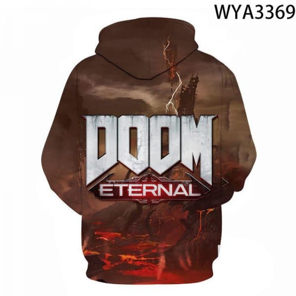 Shooting Game Doom Eternal 3D Print Hoodies Pullover