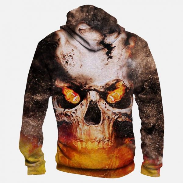 Skull Denver Broncos Hoodies - Pullover Grey Hoodie