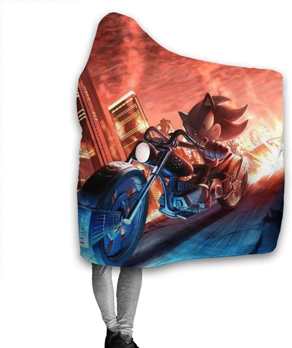 So-nic The Hedgehog Game Hooded Blanket - Fashion Design Blanket