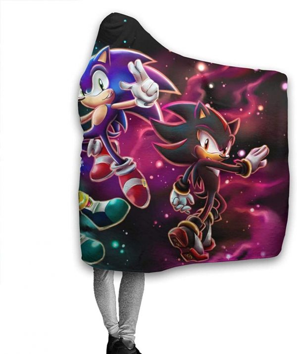 So-nic The Hedgehog Game Hooded Blanket - Fashion Design Blanket