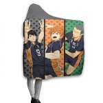 Soft Hooded Blanket - Anime Haikyu! Passionate Volleyball Cartoon Stylish Blankets