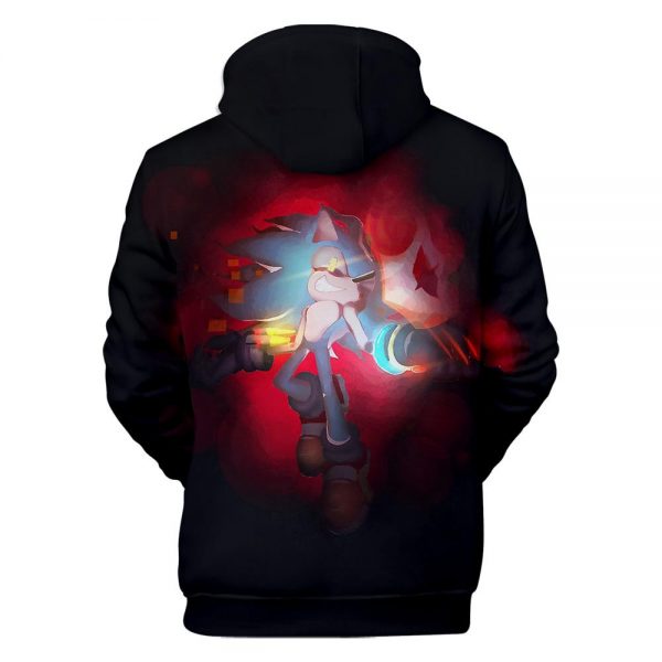 Sonic Mania Hoodie —— Black and Red Sonic Hoodie