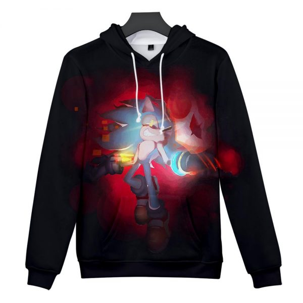 Sonic Mania Hoodie —— Black and Red Sonic Hoodie