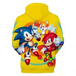 Sonic Mania Hoodie—— Classic Sonic Knuckles Tails Yellow Hoodie