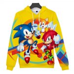 Sonic Mania Hoodie—— Classic Sonic Knuckles Tails Yellow Hoodie
