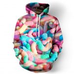 Sour Worms 3D Printed Hoodie