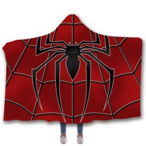 Spider-Man Hooded Blanket - Red Web Blanket