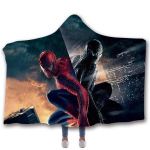 Spider-Man Hooded Blanket - The dark Spiderman Blanket