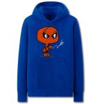 Spiderman Hoodies - Solid Color Spiderman Cartoon Style Super Cute Fleece Hoodie
