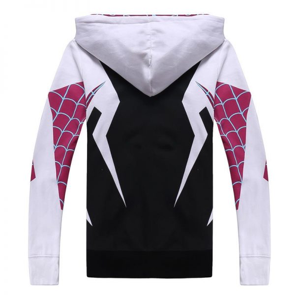 Spiderman Hoodies - Spiderman GWEN 3D Zip Up Hoodie
