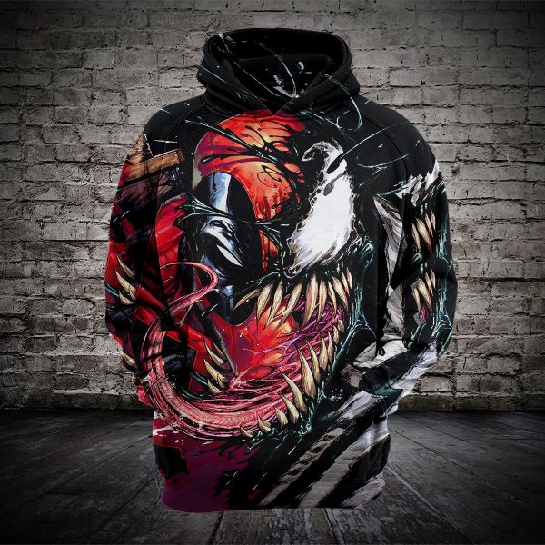 Spiderman Hoodies - Venom Spiderman Series Super hero Icon 3D Hoodie