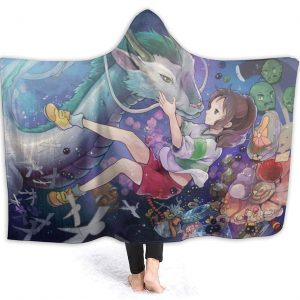 Spirited Away Fleece Flannel Hooded Blankets