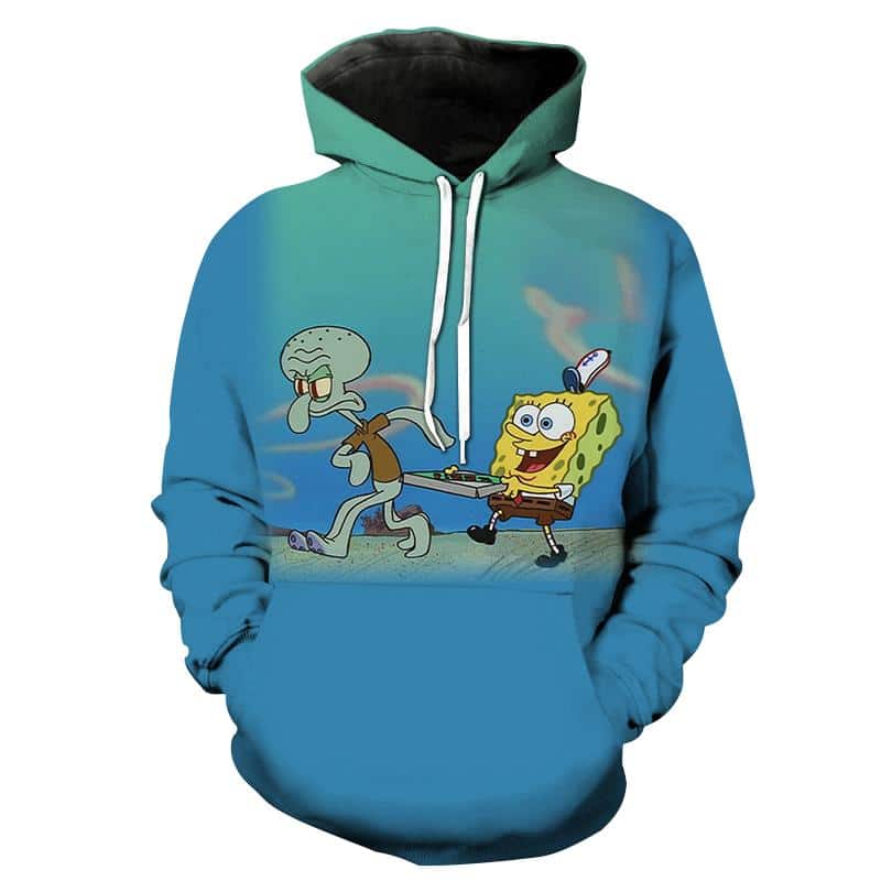 SpongeBob SquarePants - Cartoon 3D Printed Hoodies Pullover