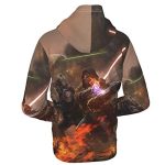 Star Wars Hooded Jacket - Darth Vader 3D Print Hooded Zip Up Coat with Pocket