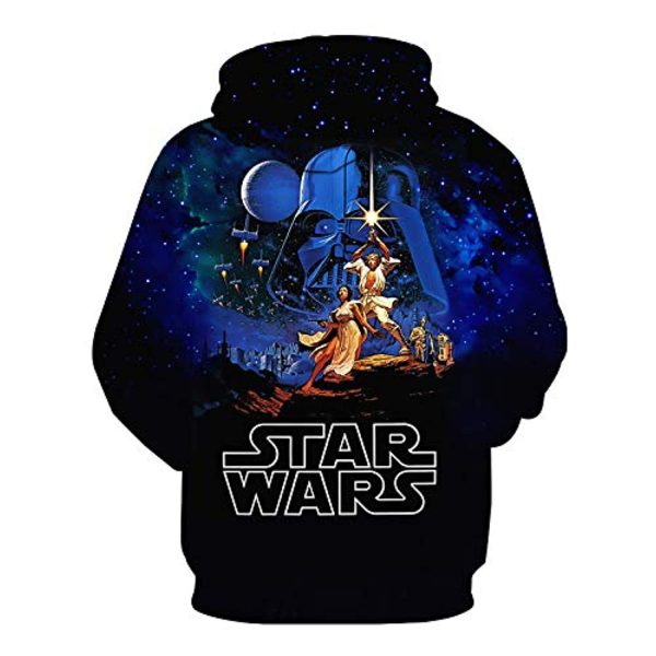Star Wars Hoodies - Blue 3D Print Hooded Jumper with Pocket