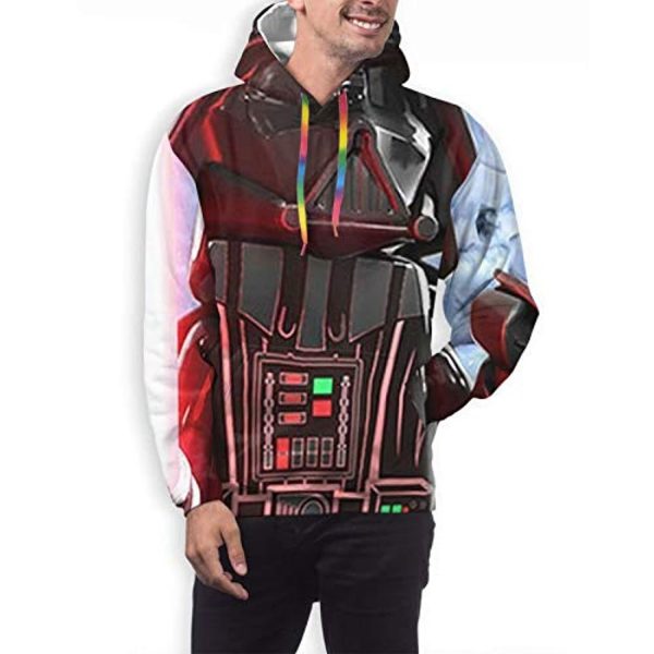 Star Wars Hoodies - Burgundy 3D Print Hooded Jumper with Pocket