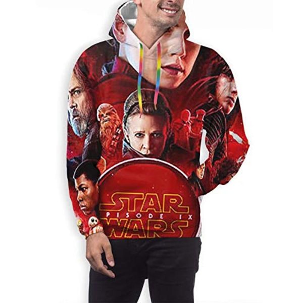 Star Wars Hoodies - Red 3D Print Hooded Jumper with Pocket
