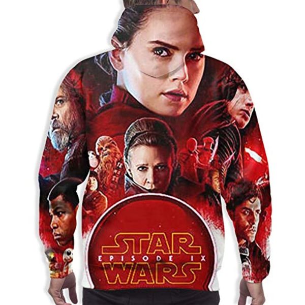 Star Wars Hoodies - Red 3D Print Hooded Jumper with Pocket