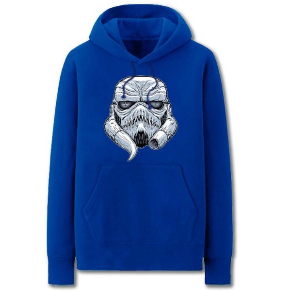 Star Wars Hoodies - Solid Color Variant Black Warrior Icon Fleece Hoodie