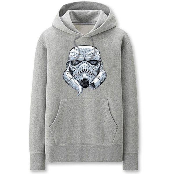 Star Wars Hoodies - Solid Color Variant Black Warrior Icon Fleece Hoodie
