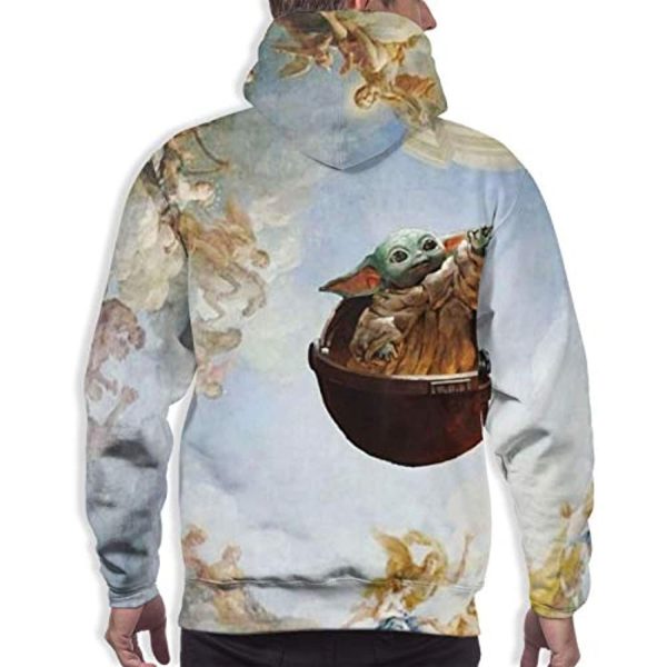 Star Wars Hoodies - Star Wars Baby Yoda 3D Print Hooded Jumper with Pocket