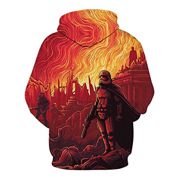 Star Wars Hoodies - Star Wars Force Awakens Yellow 3D Print Hooded Jumper with Pocket