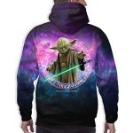 Star Wars Hoodies - Star Wars Jedi Master Yoda 3D Print Purple Hooded Jumper with Pocket