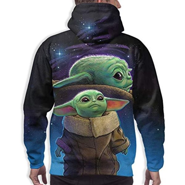 Star Wars Hoodies - Star Wars Yoda 3D Print Hooded Jumper with Pocket
