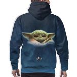 Star Wars Hoodies - Star Wars Yoda Blue 3D Print Hooded Jumper with Pocket