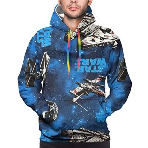 Star Wars Hoodies - Tie Fighter X-Wing 3D Print Blue Hooded Jumper with Pocket