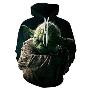 Star Wars Hoodies - Yoda 3D Print Hooded Jumper with Pocket