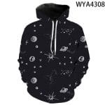 Starry Sky Hoodies Sweatshirt - 3D Printed Pullover