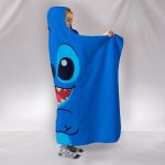 Stitch Hooded Blankets - Stitch Super Cute Hooded Blanket