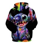 Stitch Hoodies - 3D Casual Pullover Hoodie Tops Sweatshirt with Front Pocket