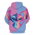 Stitch Hoodies - 3D Casual Pullover Hoodie Tops Sweatshirt with Front Pocket