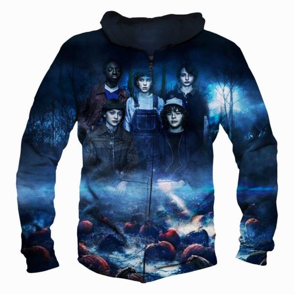 Stranger Things Hoodies - Pullover Black Hoodie