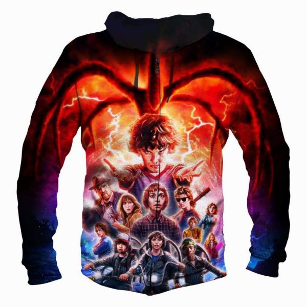 Stranger Things Hoodies - Pullover Red Hoodie