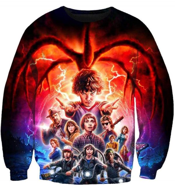 Stranger Things Hoodies - Pullover Red Hoodie
