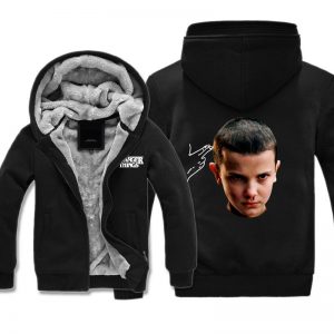 Stranger Things Jackets - Solid Color Eleven Epistaxis Icon Fleece Jacket