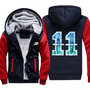 Stranger Things Jackets - Solid Color Eleven Icon Fleece Jacket