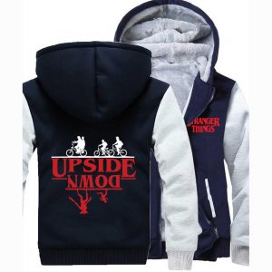 Stranger Things Jackets - Solid Color Stranger Things Movie Series Movie Poster Fleece Jacket